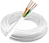 Cabo 2 Pares Multicores 4 vias 0,50mm p/ Interfone e Alarme Rolo de 100m - Telecam - Imagem 1
