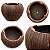 Vaso Cerâmica modelo Coco (Marron) tamanho 2 - Imagem 3