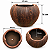 Vaso Cerâmica modelo Coco (Marron) tamanho 2 - Imagem 1