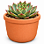 Vaso de Cerâmica Terracota 18 cm para plantas em geral - Imagem 1