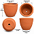 Vaso de Barro Terracota com Furo de Drenagem 15 cm - Imagem 3