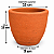 Vaso de Barro Terracota com Furo de Drenagem 15 cm - Imagem 2