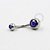 BB04 Navel Tradicional Strass Azul Escuro Aço 316L - Imagem 1