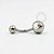 BB05 Navel Tradicional Strass Boreal Aço 316L - Imagem 1