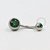 BZ05 Navel Tradicional CZ Esmeralda Aço 316L - Imagem 1