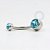 BZ10 Navel Zirconia Flat Aço 316L - Imagem 2