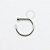 NR32 D ring Aba Nasal 0.8 mm Aço 316L - Imagem 1