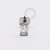PB120 Labret CZ Baguete Vertical Aço 316L - Imagem 1