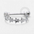 PB132 Argola Conch Estrelas Haste Reta  Aço 316L - Imagem 1