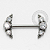 PB140 Nipple Cluster CZ Push Pin Aço 316L - Imagem 1