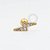 PVD102 Microbell Raio Cravejado PVD Gold - Imagem 1