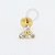 PVD106 Labret Trinity CZ Aço PVD Gold - Imagem 1