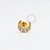 PVD110 Labret Lua Cravejada Aço PVD Gold - Imagem 1