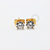 PVD115 Brinco Zirconia Aço PVD Gold - Imagem 1