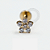 PVD118 Labret Flor Cravejada Aço PVD Gold - Imagem 1