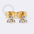 PVD121 Brinco Trinity Aço PVD Gold - Imagem 1