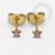PVD122 Brinco Flor Delicada Aço PVD Gold - Imagem 2