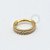 PVD26 Segmento Cravejado Duplo Aço PVD Gold - Imagem 1
