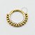 PVD29 Segmento Frontal CZ Esferas  Aço PVD Gold - Imagem 1