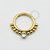 PVD30 Segmento Frontal Esferas 1 CZ Aço PVD Gold - Imagem 1
