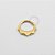 PVD38 Segmento Frontal Indiano Aço PVD Gold - Imagem 1