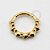 PVD45 Segmento Frontal Corações Aço PVD Gold - Imagem 1