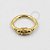PVD46 Segmento Indiano Oval Aço PVD Gold - Imagem 1