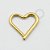 PVD52 Coração Daith Articulado Aço PVD Gold - Imagem 1