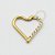 PVD53 Coração Daith Cravejado Aço PVD Gold - Imagem 1