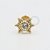 PVD64 Labret Zirconia Esferas Aço PVD Gold - Imagem 1