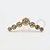 PVD69 Labret Cluster 7 CZ Aço PVD Gold - Imagem 1