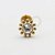 PVD83 Labret Sol CZ Esferas Aço PVD Gold - Imagem 1