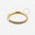 PVD90 Segmento Cravejado 1.0mm Aço PVD Gold - Imagem 1