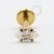 PVD98 Labret CZ Navete Aço PVD Gold - Imagem 1