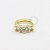 AR07 Argola Clicker 4 CZ  Banho Ouro - Imagem 1