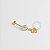 BN36 Navel Pingente Coroa Banho Ouro - Imagem 1