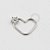 CR27 Daith Coração Flor Zirconia Banho Ródio - Imagem 1