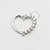 CR29 Daith Coração Cravejado Luxo Banho Ródio - Imagem 2