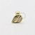 MB19 Microbell Reto Gota Cravejada Banho Ouro - Imagem 1