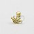MB20 Microbell Reto Coroa 5 Pontas Banho Ouro - Imagem 1