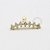 MB25 Microbell Reto Cluster 7 CZ  Banho Ouro - Imagem 1