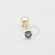 MB34 Microbell Turquesa G Banho Ouro - Imagem 1