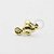 MB37 Microbell Cavalo Marinho Banho Ouro - Imagem 1