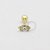 MB49 Microbell Navete Zirconia Banho Ouro - Imagem 1
