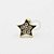 MB74 Microbell Estrela Cravejada G Banho Ouro - Imagem 1