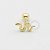 MB79 Microbell Reto Cobrinha Banho Ouro - Imagem 1