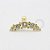 MB90 Cluster 5 CZ Esferas Banho Ouro - Imagem 1