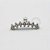 MBA83 Microbell Cluster 7 CZ Banho Rodio - Imagem 1