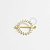 MM06 Piercing Mamilo Circulo Cravejado Banho Ouro - Imagem 1