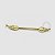 MM09 Piercing Mamilo Asas Banho Ouro - Imagem 1